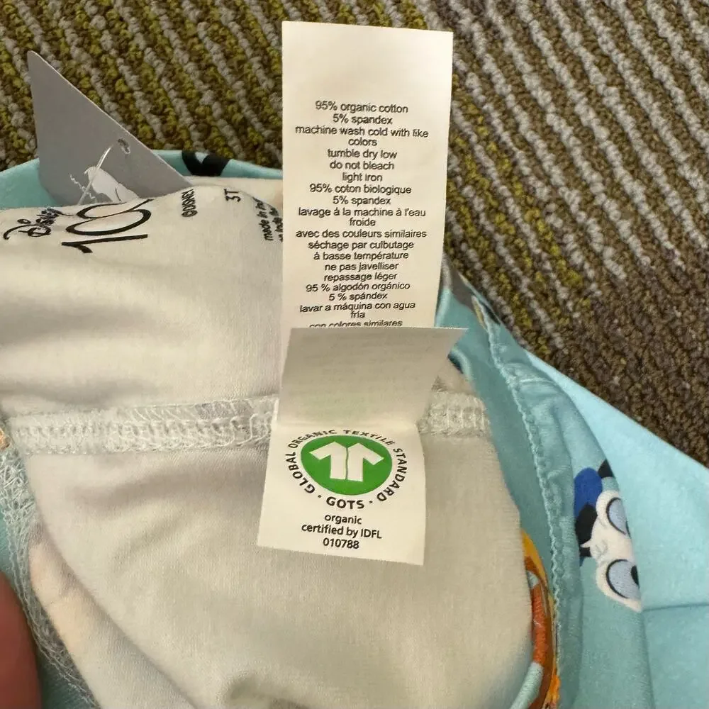 NWT Monica + Andy Leggings Disney D100 Mickey + Friends Mint Simba Bambi Sz 5